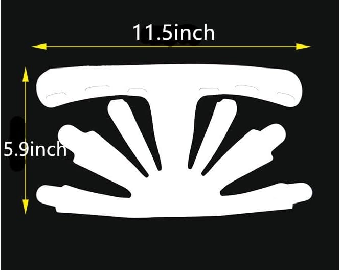 SLOTHCITY 5 Pcs Plastic White Hat Inner Support Baseball Cap Flexible And Long Lasting Hat Shaper Universal Cap Inner Liner (White) - Image 2